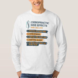 Camiseta Efeitos Colaterais da Quiropraxia Quiropraxista En