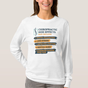 Camiseta Efeitos Secundários Chiropractic Novelty