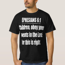 Efésios 6:1 Filhos Obedeçam aos Pais Verso KJV