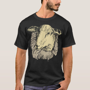 Camiseta Efetivo de Efetivos de Cabeça de Ovinos