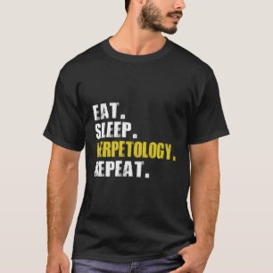 Camiseta Efetue a Herpetologia do Sono Repetir Manter Cobra