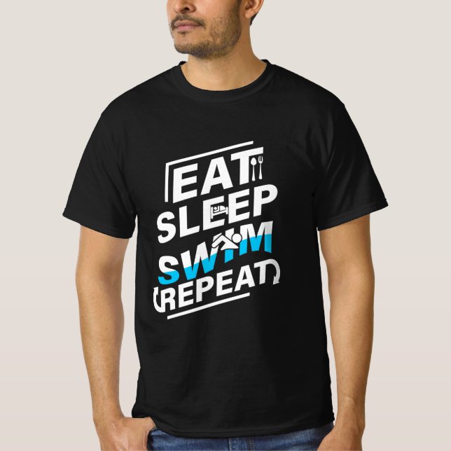 Camiseta Efetue a Natação de latência (Frente)