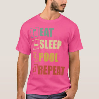 Camiseta Efetue a repetição da Piscina de repouso Piscina B