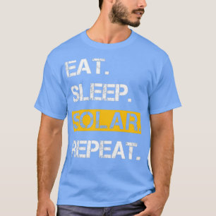 Camiseta Efetue o repouso solar repetir energia renovável 5