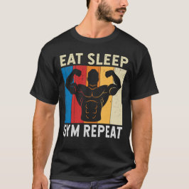 Camiseta Efetue o Teste de Malhação Humor com Gym Repetitiv