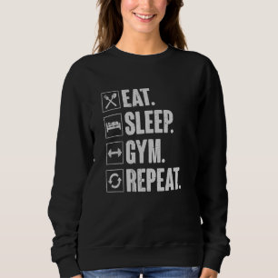 Camiseta Efetue Repetição da Formação de Vintagem no Gym