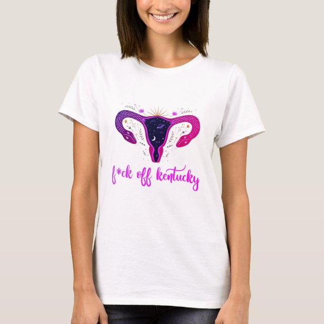 Camiseta Eff do Kentucky Aborto Ban Celestial Uterus (Frente)