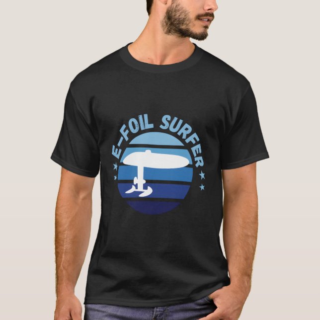 Camiseta Efoil Surfer Foil Elétrica Hidrofol Surfboard (Frente)