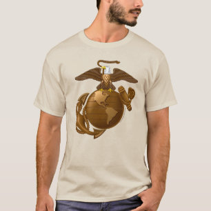 Camiseta EGA de cor do cheio - Bronze