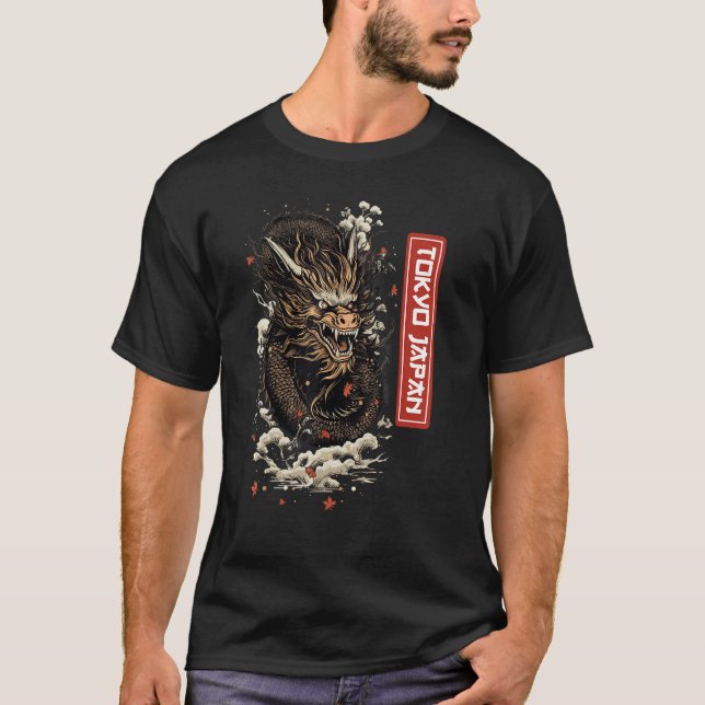 Camiseta Egendary Animals Japanese Dragon Tokio Graphic Wom (Frente)