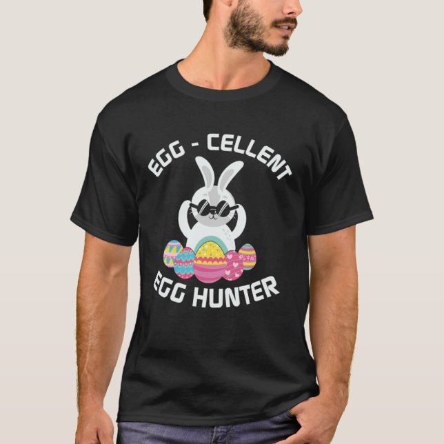 Camiseta Egg cellent Egg Hunter Easter  Boys Girls Bunny (Frente)