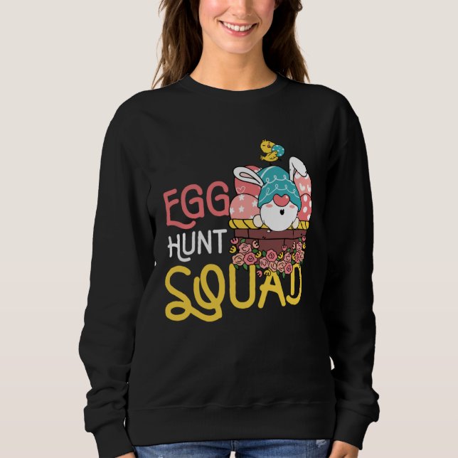 Camiseta Egg Hunt Squad Hunting Season  Easter Day (Frente)