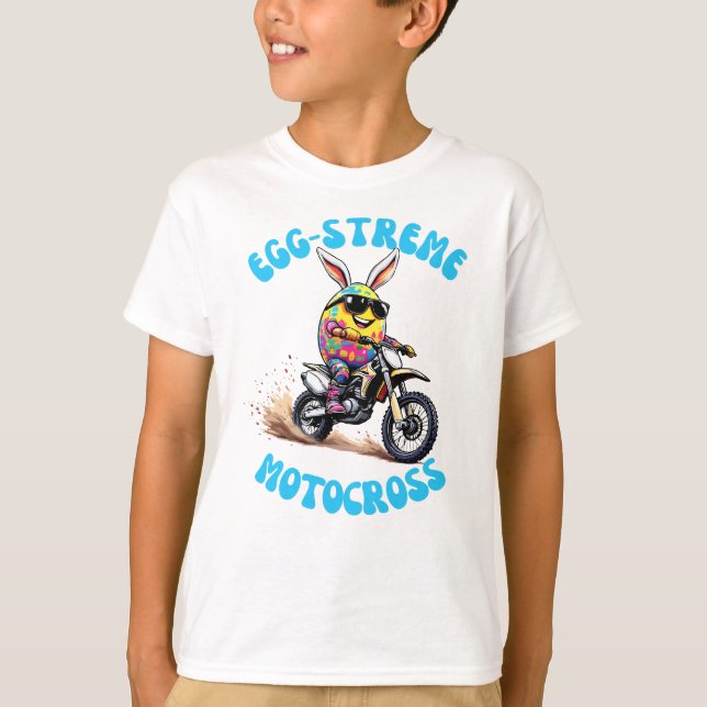 Camiseta Egg-Streme Motocross - Ostern-Sprücheshirt (Frente)