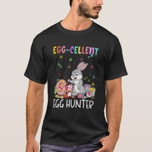 Camiseta Eggcellcellcellly Egg Hunter Páscoa Engraçado Bu