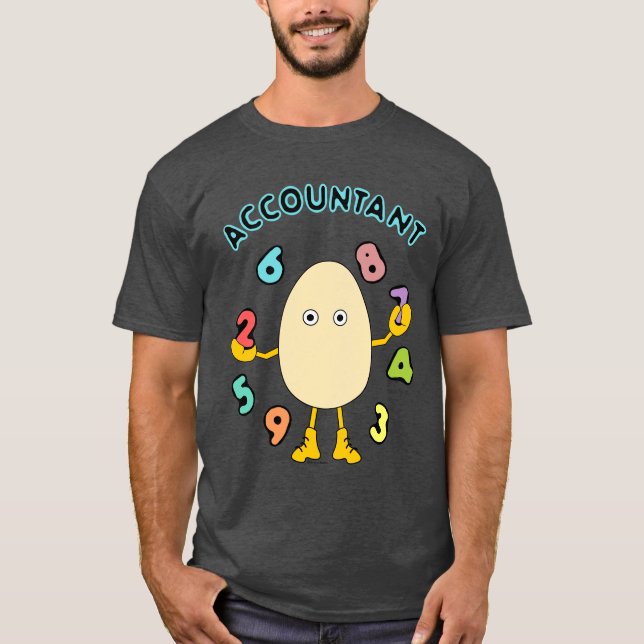 Camiseta Egghead de Contabilidade (Frente)