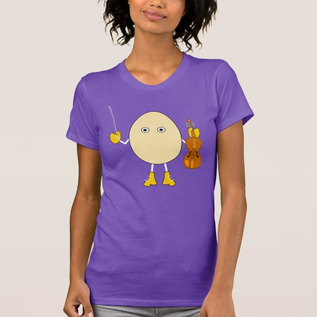Camiseta Egghead Violinist (Frente)