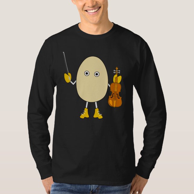 Camiseta Egghead Violinist (Frente)