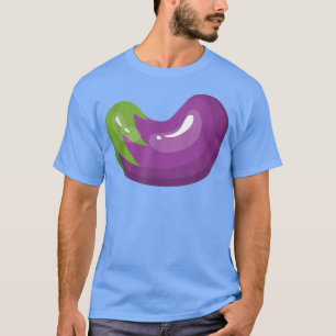 Camiseta EggPlant É Um Vegetal Gráfico Divertido Da Vida