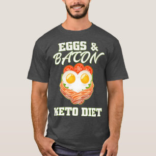 Camiseta Eggs & Bacon keto diet, pig bacon vintage Premium