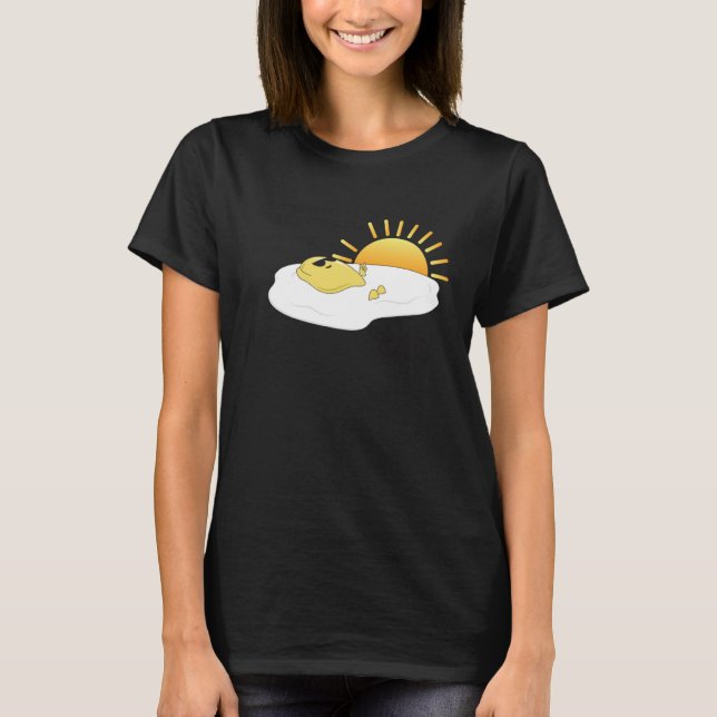Camiseta Eggspensive Eggs u201CKeep On The Sunny Sideu201D  (Frente)
