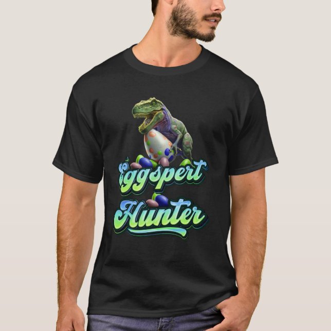 Camiseta Eggspert Easter Eggs Hunter Easter Dinosaur Egg  1 (Frente)