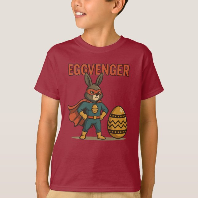 Camiseta Eggvenger, o super-herói Páscoa! (Frente)