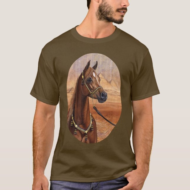 Camiseta egípcia do cavalo da princesa Árabe (Frente)