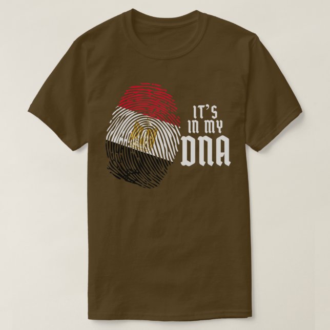 Camiseta Egípcia Fingerprint DNA Egito (Frente do Design)