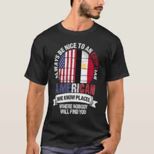 Camiseta Egípcio Americano Conhecemos Lugares onde Country
