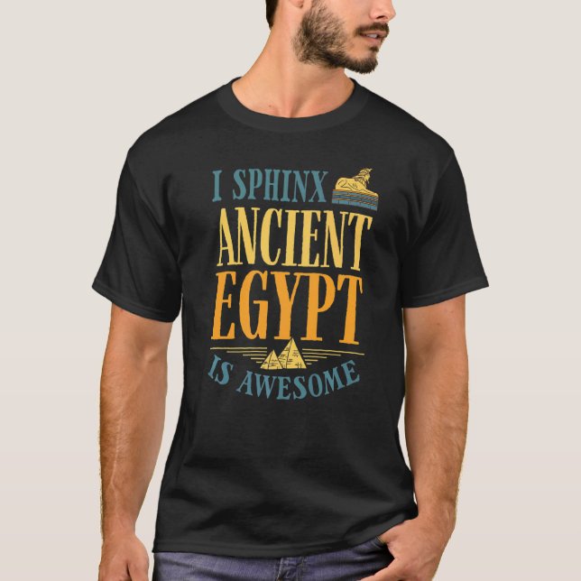 Camiseta Egiptologia Antigo Egito Egiptólogo Sphinx Quot (Frente)