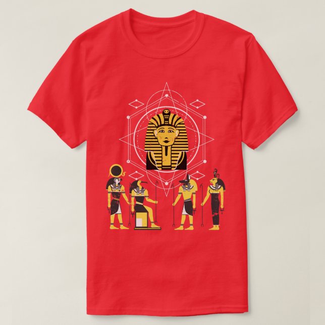 Camiseta Egito: A História do Egito é o antigo Egito (Frente do Design)