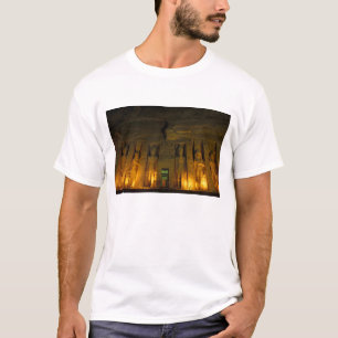 Camiseta Egito, Abu Simbel, Fachada iluminada do Pequeno