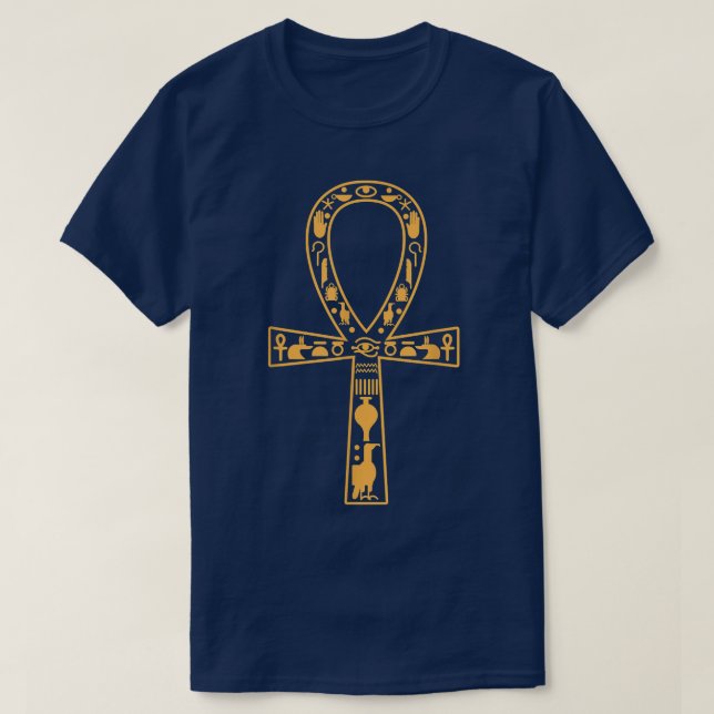 Camiseta Egito Ankh Olho De Horus Pharaoh Cairo Sphinx Egit (Frente do Design)