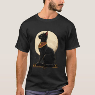 Camiseta Egito Antigo Egiptologia Tutancâmon Gato Bastet Eg