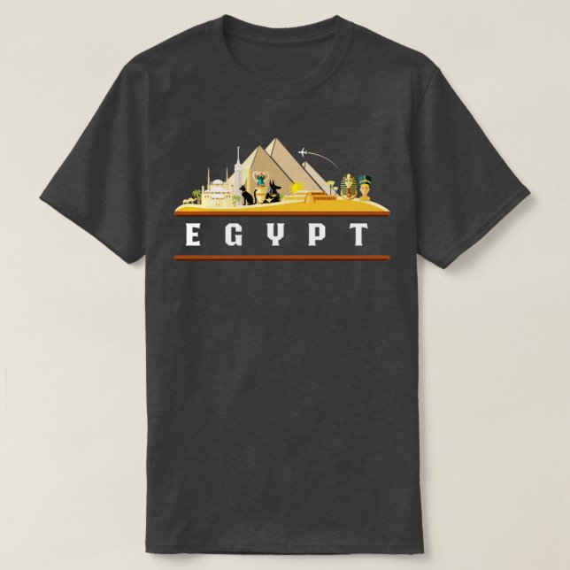 Camiseta Egito: Antigo Egito de Destino de Verão (Frente do Design)