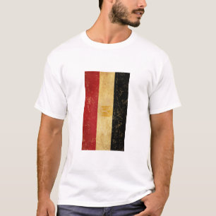 Camiseta Egito: Bandeira Vintage Grunge White