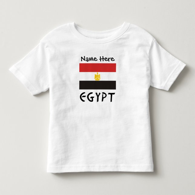 Camiseta Egito e Dlag Egípcio com o Seu Nome (Frente)
