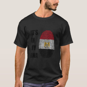 Camiseta Egito Está No Meu Dna Impressão Digital Egípcia Pa