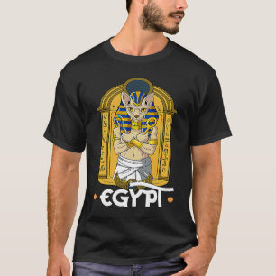 Camiseta Egito Gato Egípcio Sphynx Pharaoh 1