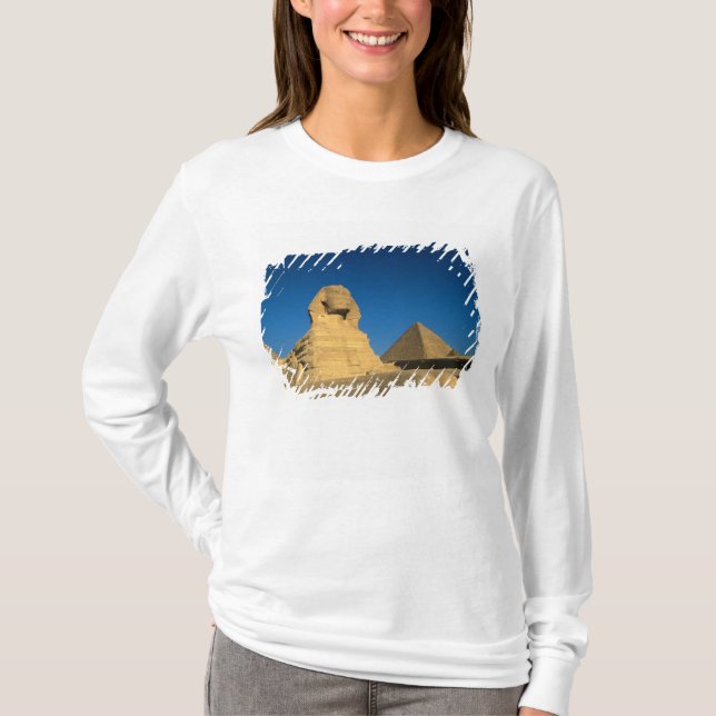 Camiseta Egito, Gizé, A Esfinge, Antigo Império, Unesco (Frente)
