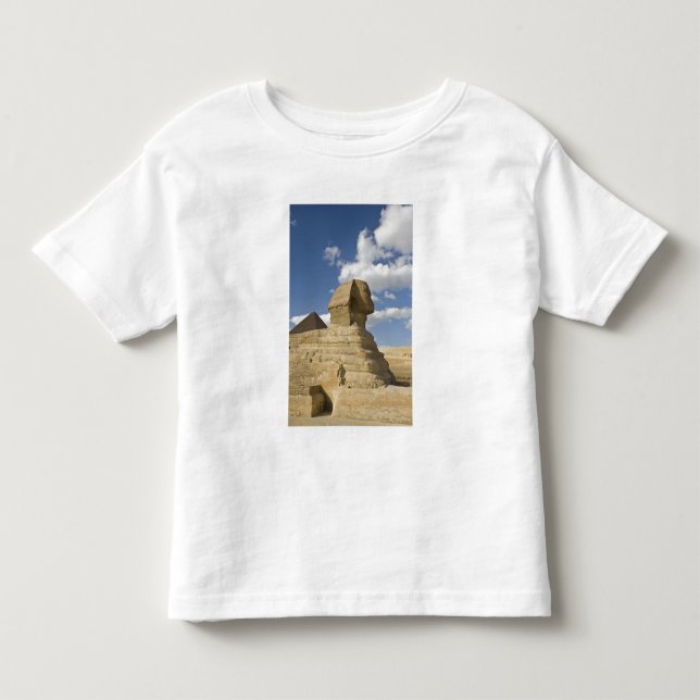 Camiseta Egito, Gizé. A grande Esfinge se ergue acima do (Frente)