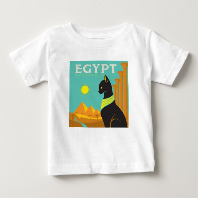 Camiseta Egito | Land of Feline Royalty (Frente)