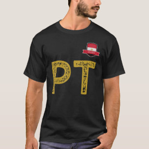 Camiseta Egito - Letra do Grupo de Sinalizador Humano P e T