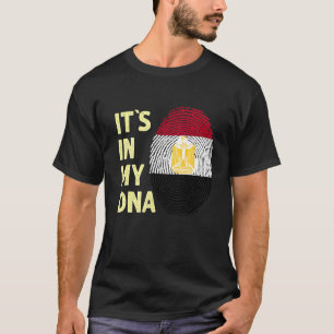 Camiseta Egito No Meu Dna Equipe de Bandeiras Egípcias Egit