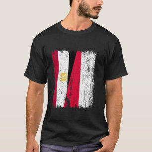 Camiseta Egito Polônia Meia Bandeira Ancestralidade Egípcia