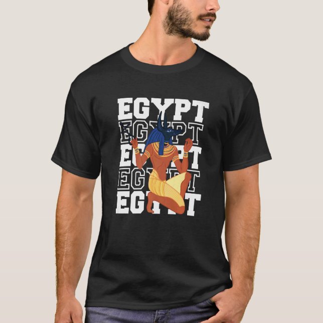 Camiseta Egito: Retro Faraó Vintage À Pirâmide (Frente)