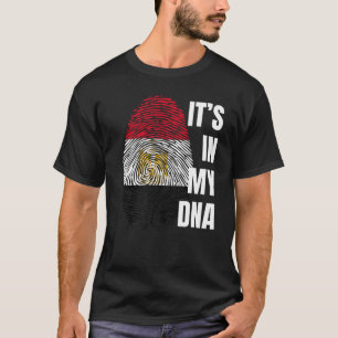 Camiseta Egito Sinalizador Dna Impressão Digital Impressão