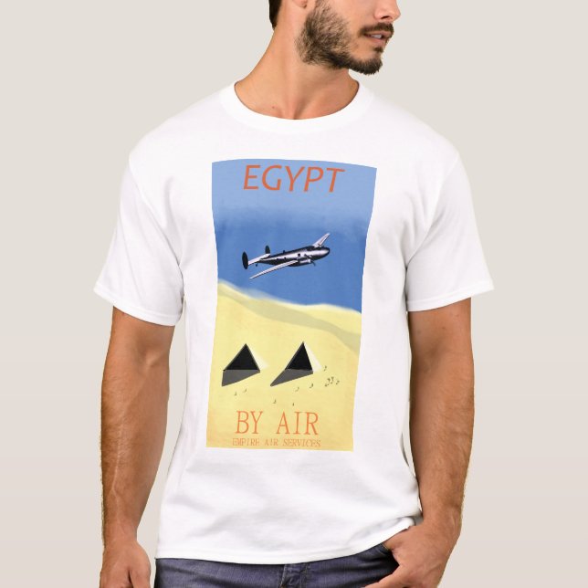 Camiseta Egito, Tee Viagem de Ar dos anos 30. (Frente)
