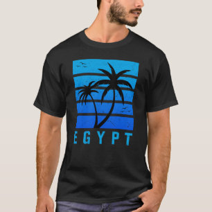 Camiseta Egito - Vintage Blue Sunset Shirt