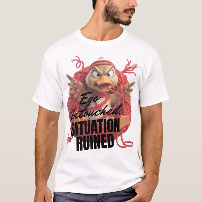 Camiseta Ego Intacto, Situação Arruinada (Frente)